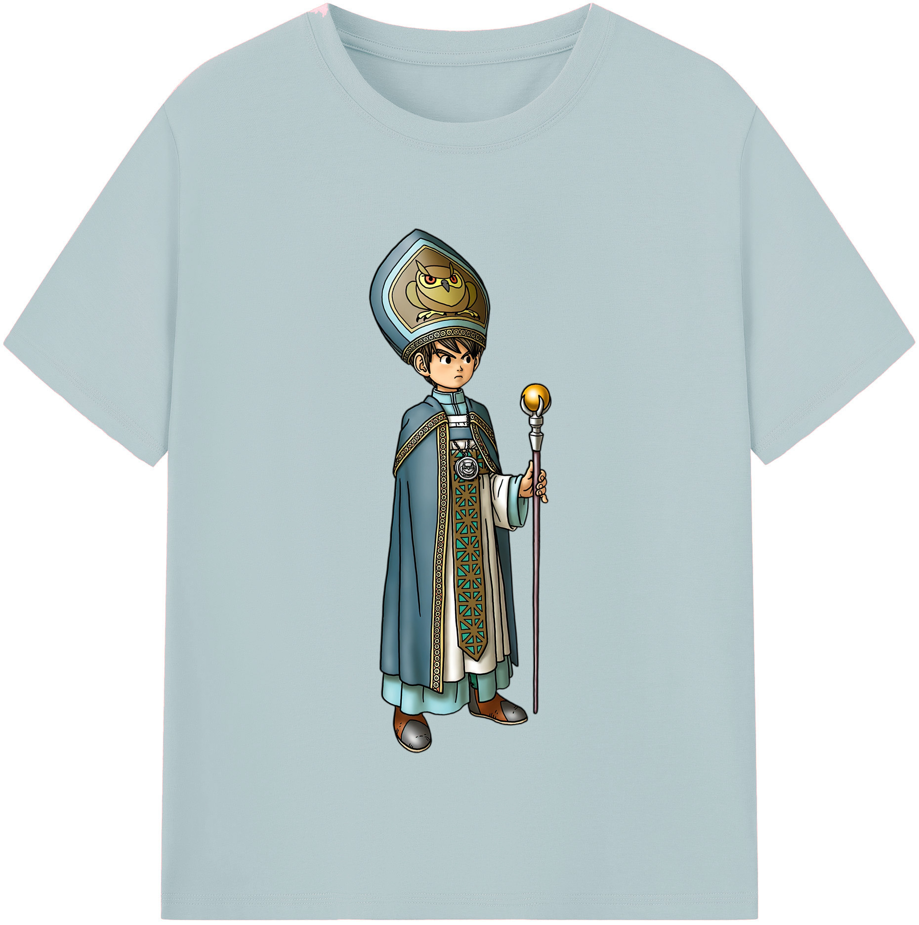 （画像用） ドラゴンクエスト Doragon Kuesuto Dragon Quest 綿100％半袖Tシャツ（フロントプリント）